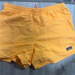 Patagonia orange shorts